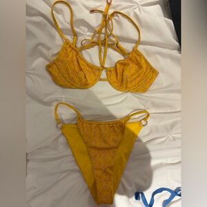 LOUNGE Yellow Floral Bikini